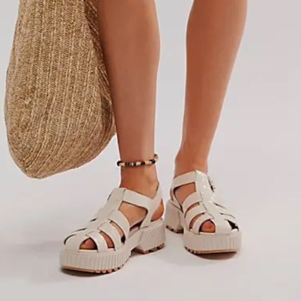 Sorel Ona Streetworks Fisherman Mid Sandal - Chalk White